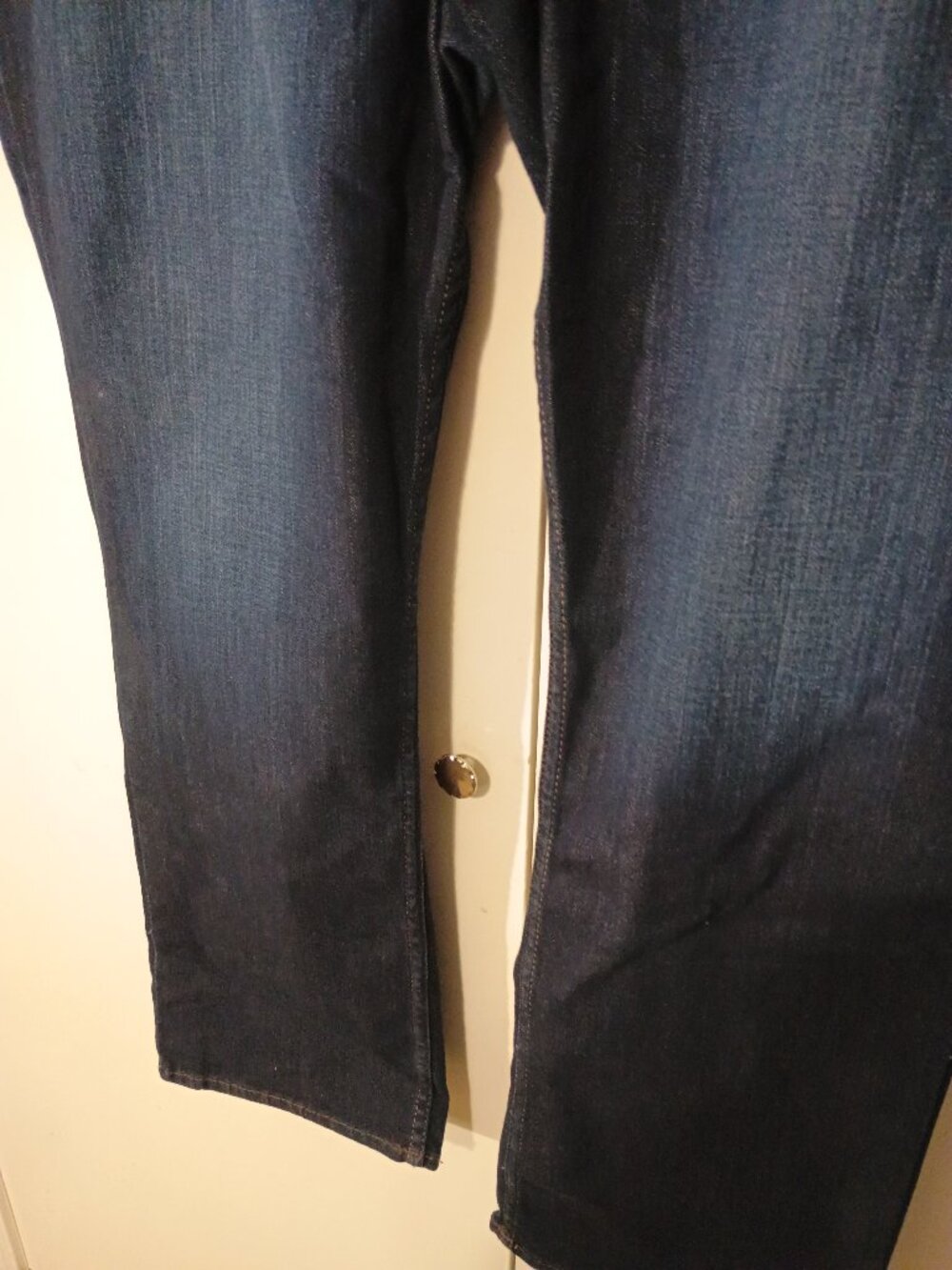 Lee Women’s Plus Size 24M Dark Wash Mid Rise Straight Leg Jeans NWT Regular Fit - Picture 6 of 9